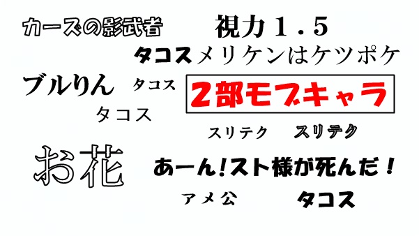 ジョジョのモブキャラ達　第2部